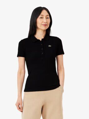 ❌❌SOLD❌❌ Lacoste Women's Black Cotton Polo
